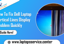 Dell Laptop Vertical Lines Display Problem