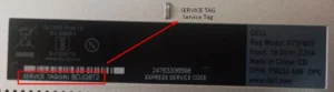 Dell Service Tag