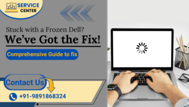 frozen dell laptop