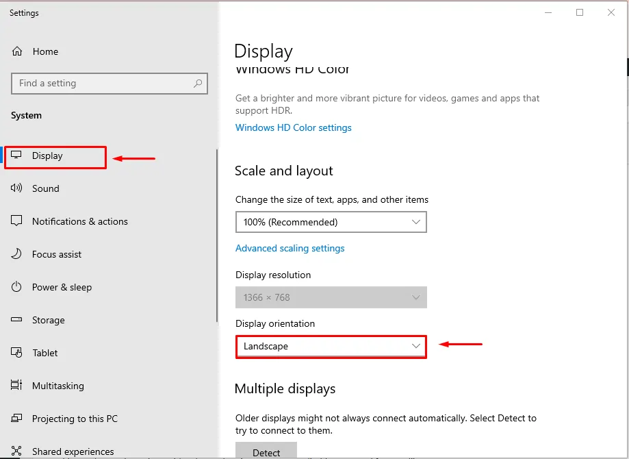 Dell laptop display upside down