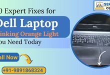 Dell laptop blinking orange light