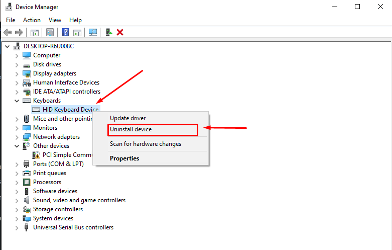 Dell Laptop Keyboard not working