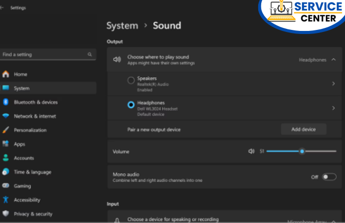 Dell Laptop Sound Issue