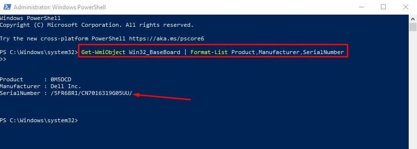 how to check motherboard model windows 10