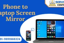 phone to laptop screen mirror