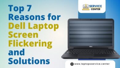 Dell laptop screen flickering