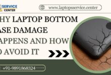 laptop bottom base damage