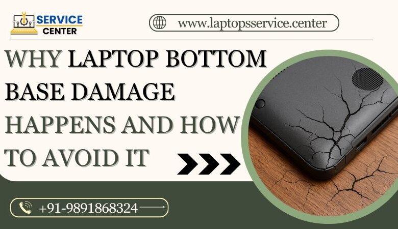 laptop bottom base damage